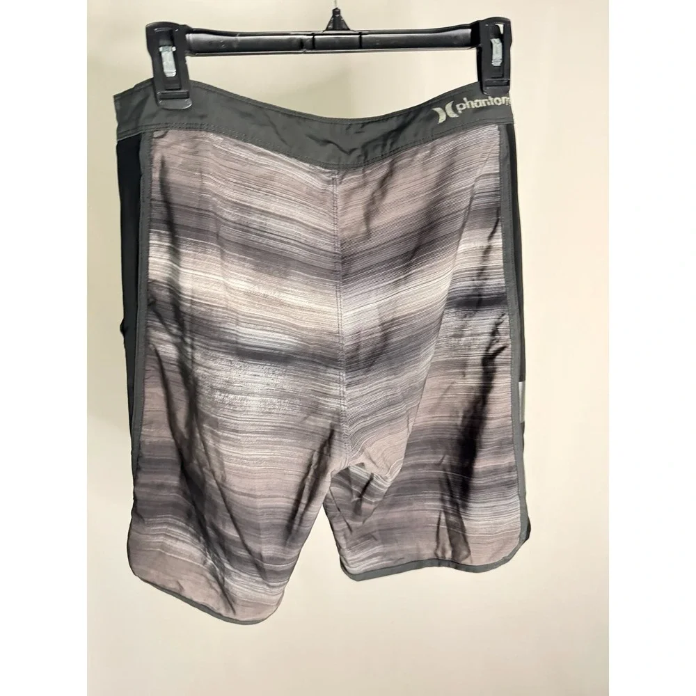 Hurley - Phantom Board Shorts Striped Gradient - Grey Black -‎ 29 - Mens